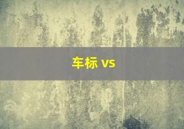 车标 vs